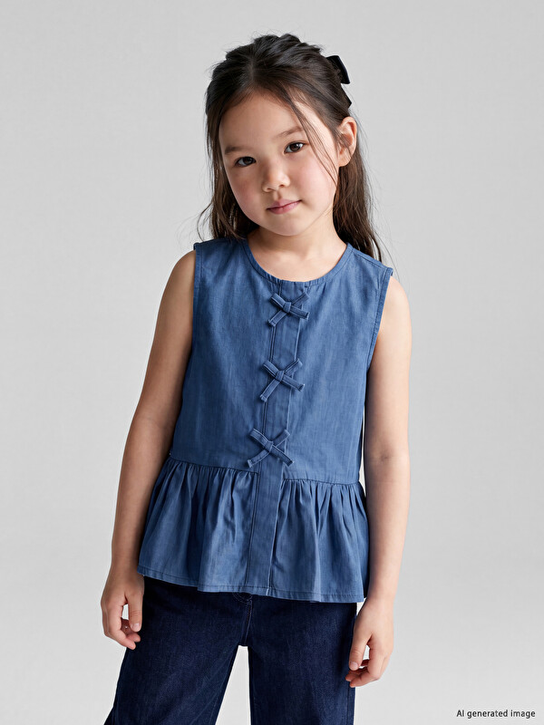 LCW Kids Bow Girls' Shirt