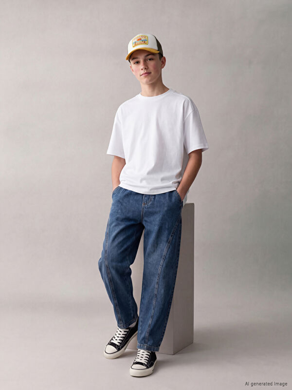 LCW Kids Barrel Fit Erkek Çocuk Jean Pantolon