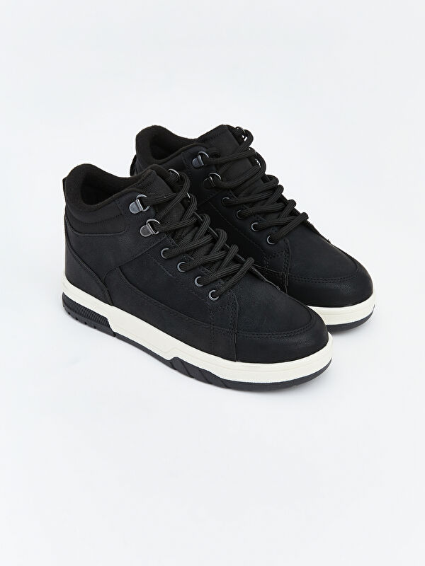 Lcw Steps Siyah Lcw Steps Süet Görünümlü Erkek Çocuk Spor Ayakkabı