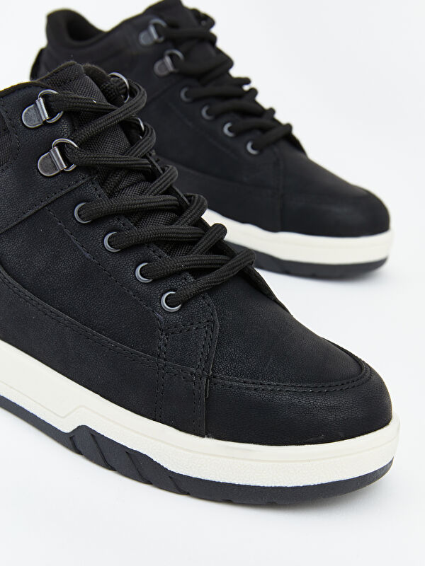 Lcw Steps Siyah Lcw Steps Süet Görünümlü Erkek Çocuk Spor Ayakkabı