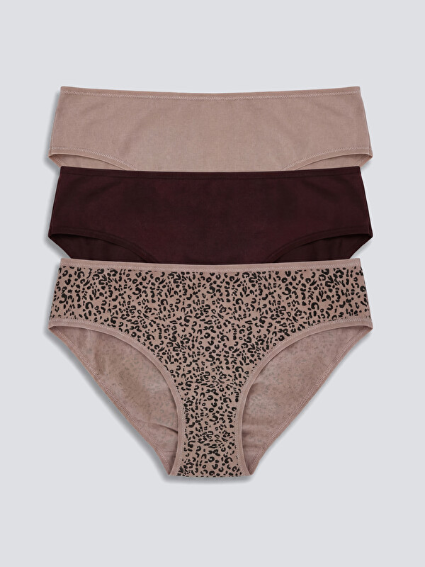 LC WAIKIKI Desenli Bikini Külot 3'lü