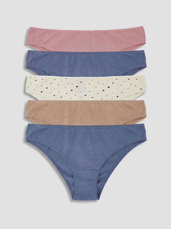 LC WAIKIKI Desenli Bikini Külot 5'li