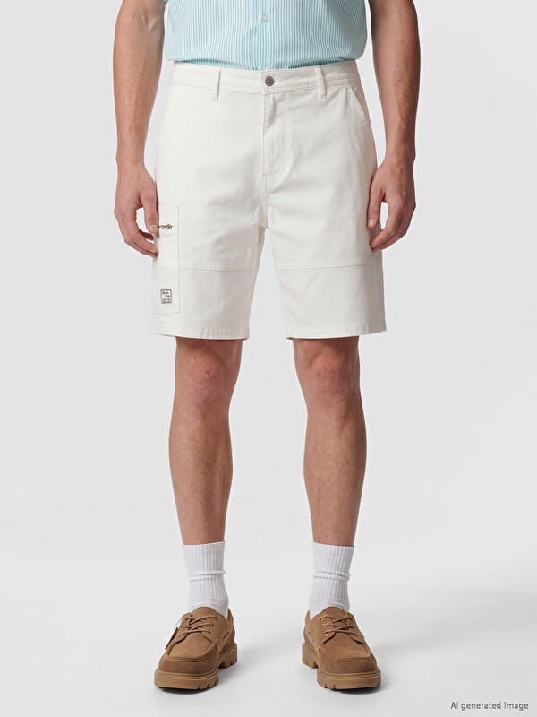 XSIDE Regular Fit Poplin Erkek Şort
