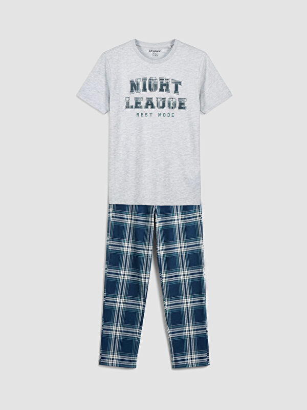 LCW Kids Bisiklet Yaka Erkek Çocuk Pijama Takım