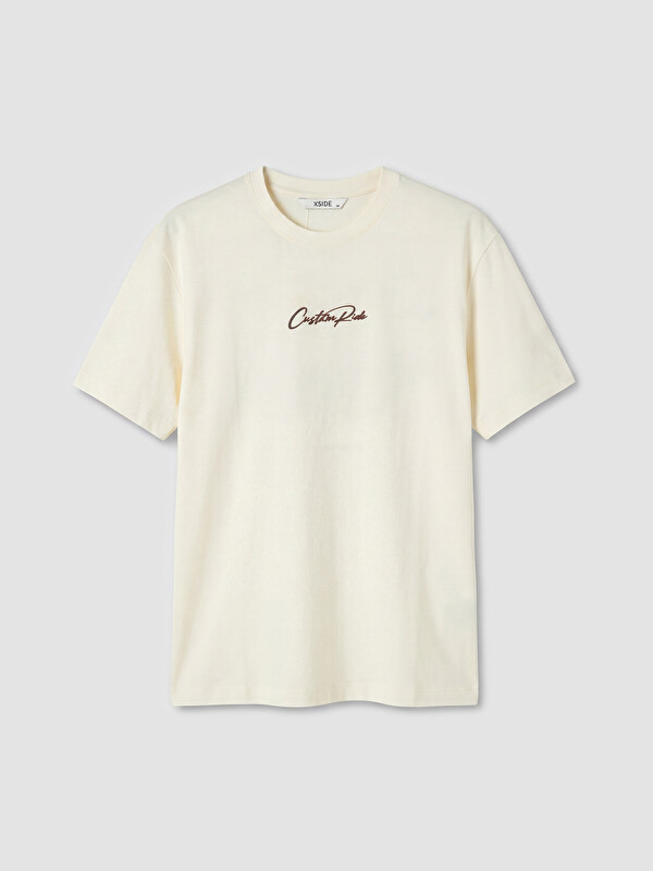 XSIDE Crew Neck Embroidered Men's T-Shirt