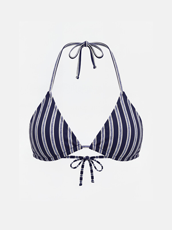 LCW DREAM Çizgili Çıkarılabilir Pedli Kadın Bikini Üstü