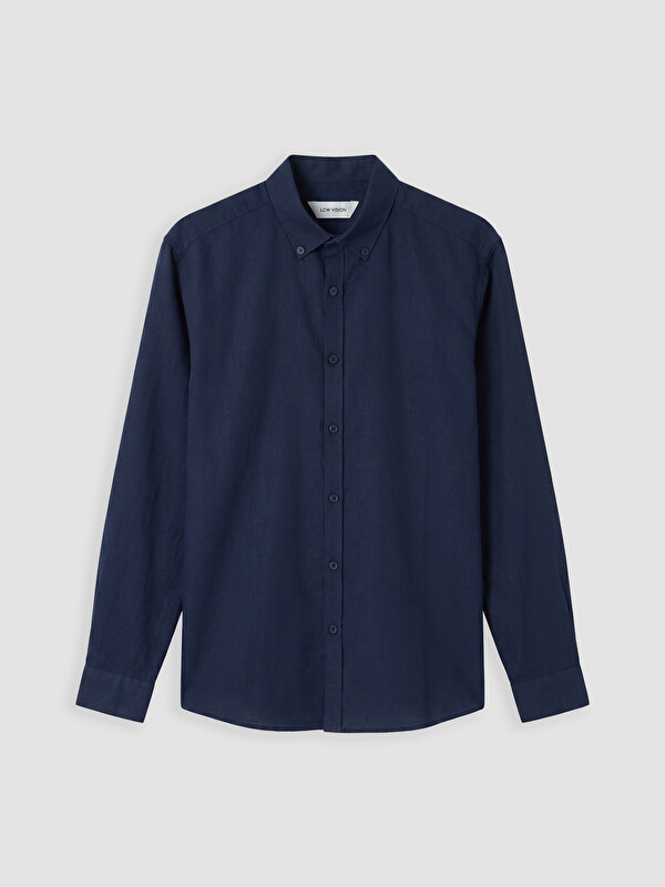 LCW Vision Slim Fit Linen Blend Men's Shirt