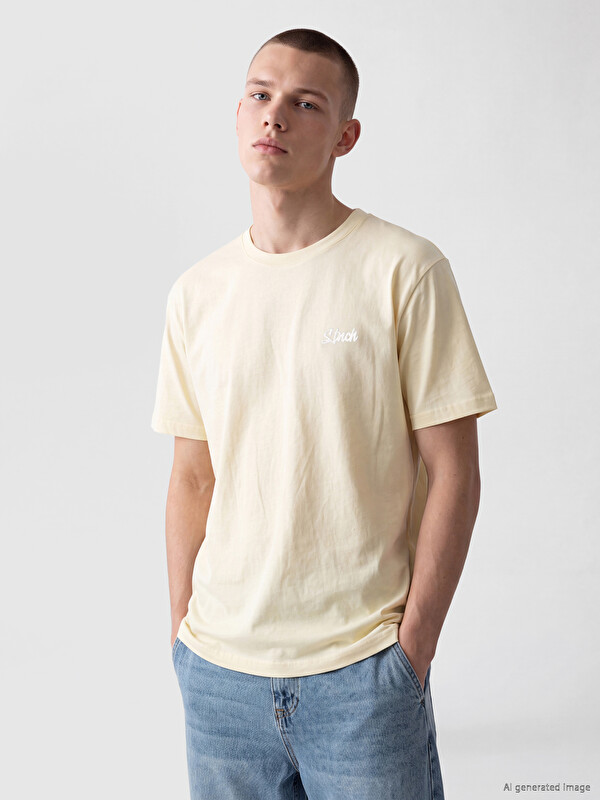 XSIDE Crew Neck Embroidered Men's T-shirt