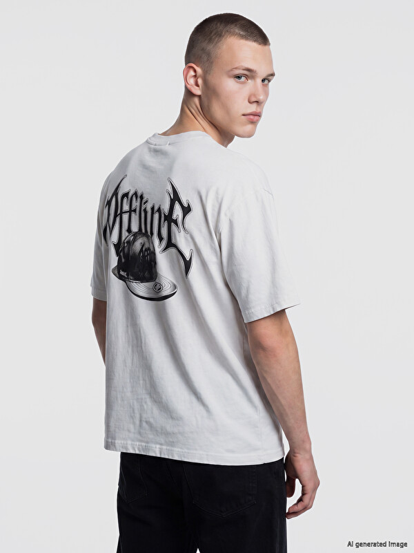 XSIDE Relax Fit Crew Neck Printed Men's T-shirt