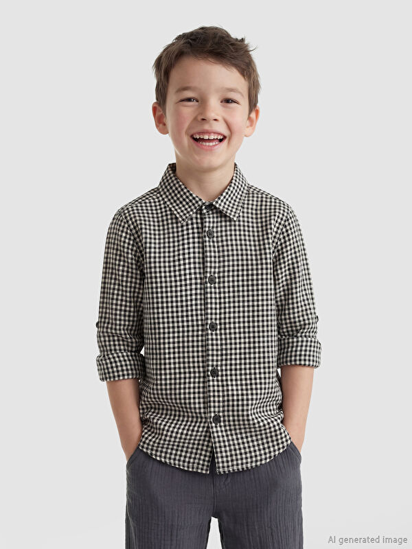 LCW Kids Ekose Erkek Çocuk Gömlek