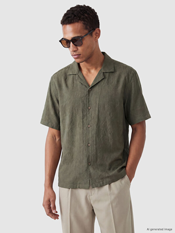 LCW Vision Regular Fit Desenli Erkek Gömlek