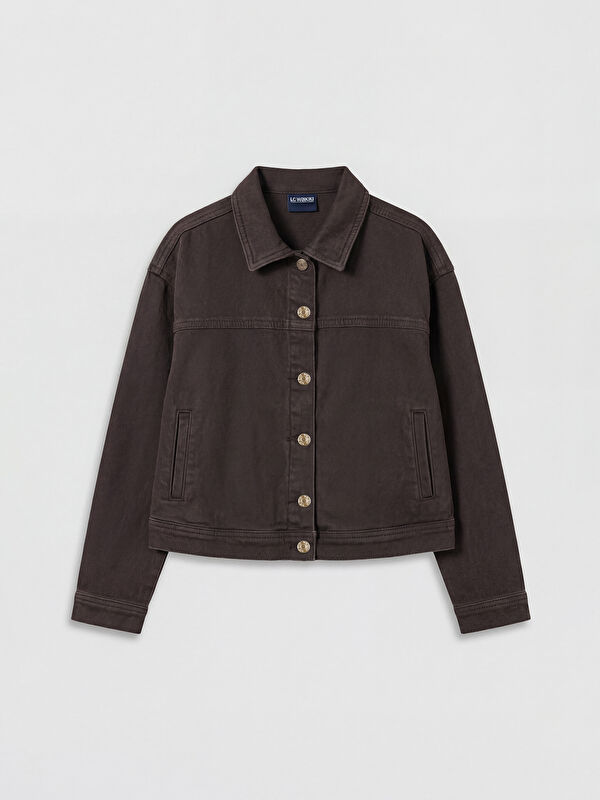 LCW Kids Gömlek Yaka Kız Çocuk Jean Ceket