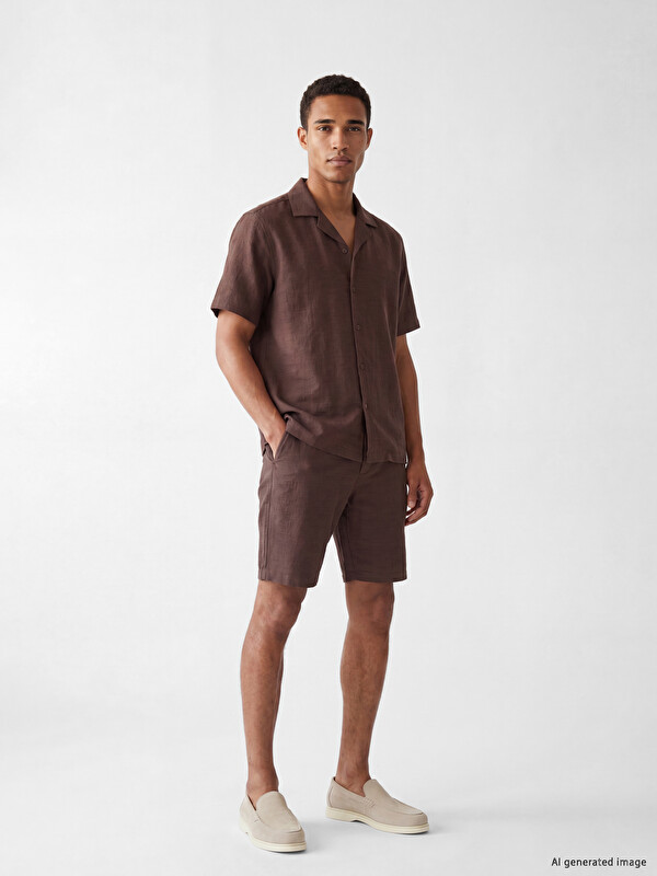 LCW Vision Regular Fit Dobby Men's Shorts
