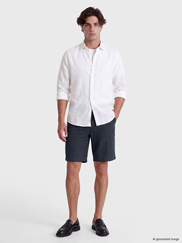 LCW Vision Regular Fit Dobby Men's Shorts