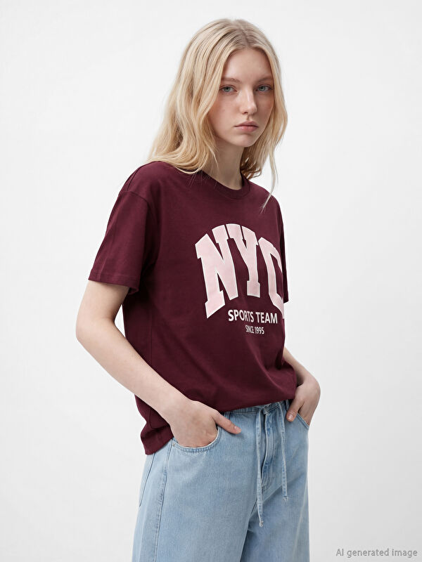 XSIDE Frau BURGUND T-shirt