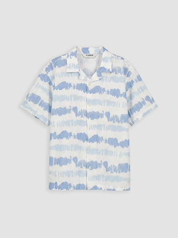 LCW Kids Batik Desenli Poplin Erkek Çocuk Gömlek