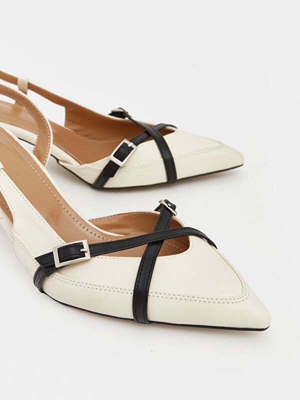 Lcw Steps Bej Lcw Steps Sivri Burun Kadın Topuklu Ayakkabı