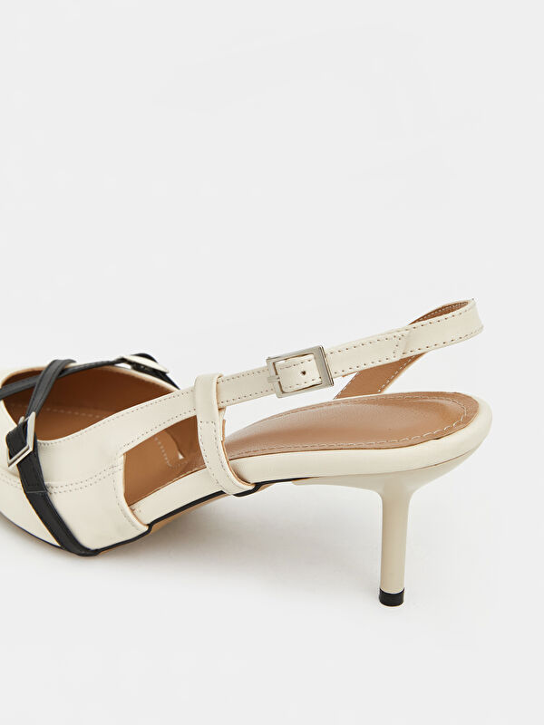 Lcw Steps Bej Lcw Steps Sivri Burun Kadın Topuklu Ayakkabı