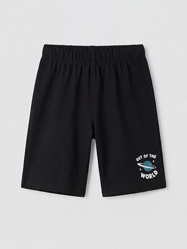 LCW Kids Baskılı Erkek Çocuk Şort Pijama Altı