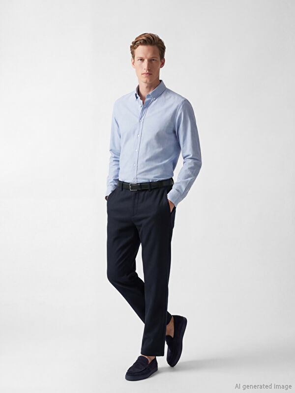 SOUTHBLUE Standart Kalıp Gabardin Erkek Pantolon