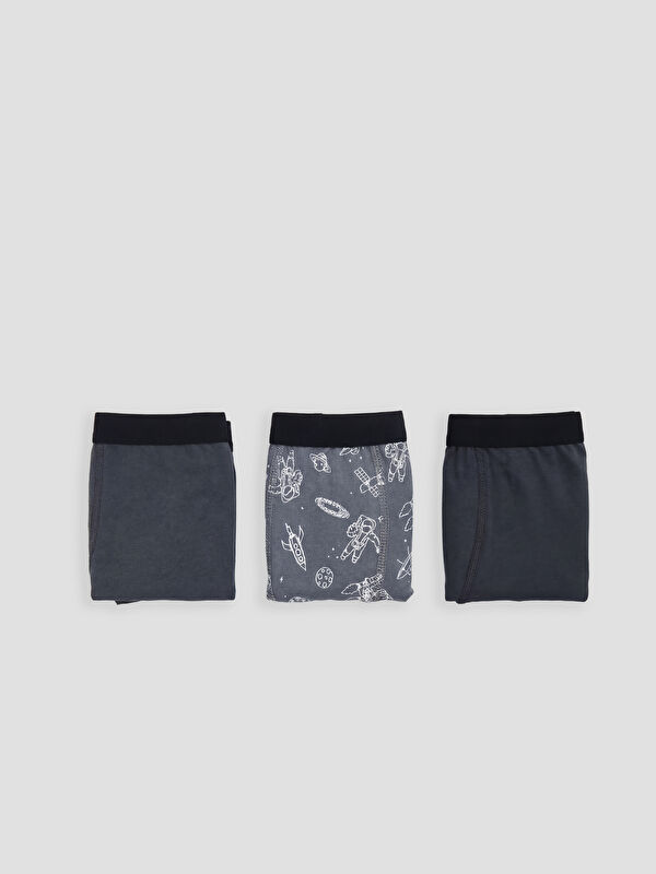 LCW Kids Desenli Erkek Çocuk Boxer 3'lü