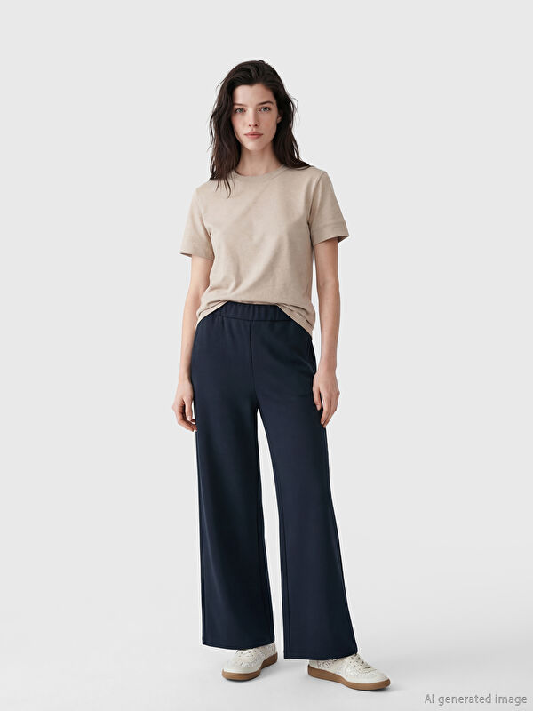 LCW Comfort Elastic Waist Soft Touch Women's Sweatpants