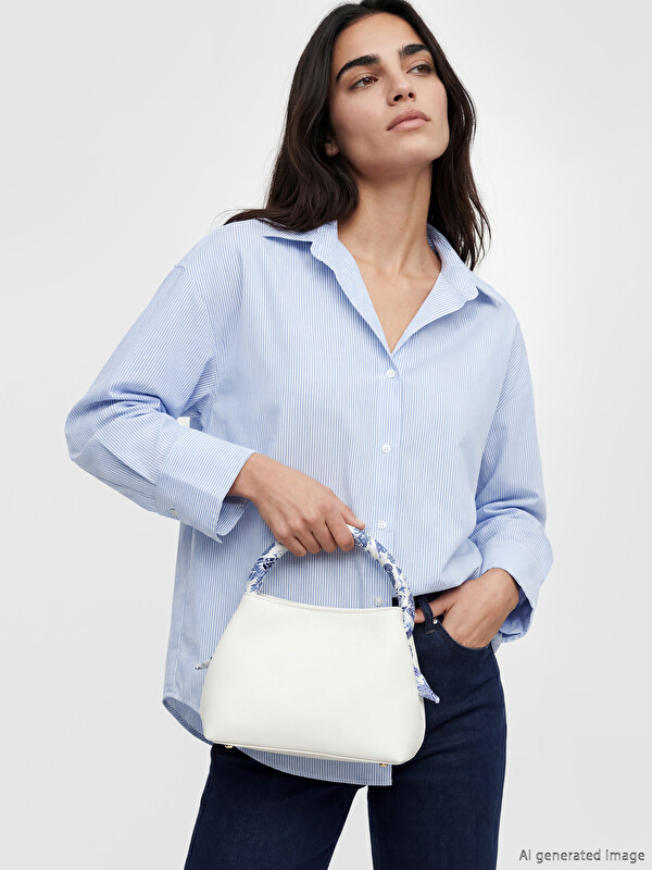 LCW ACCESSORIES Сумка на плечо из кожи с отделкой шарфом для женщин