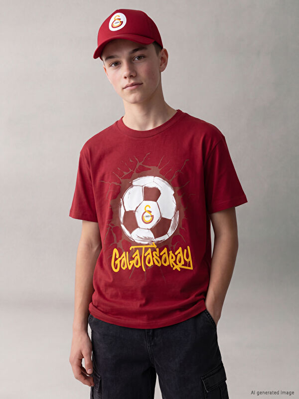 LCW Kids Galatasaray Baskılı Erkek Çocuk Tişört