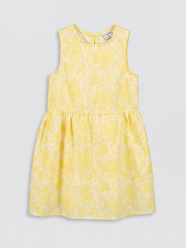 LCW Kids Floral Patterned Girls' Poplin Dress