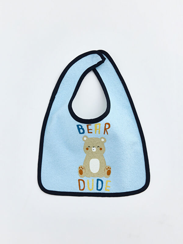 LCW ACCESSORIES Ayıcık Figürlü Erkek Bebek Mama Önlüğü