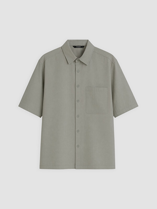 XSIDE Relax Fit Poplin Erkek Gömlek