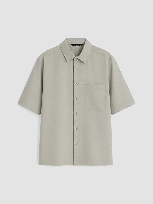 XSIDE Relax Fit Poplin Erkek Gömlek