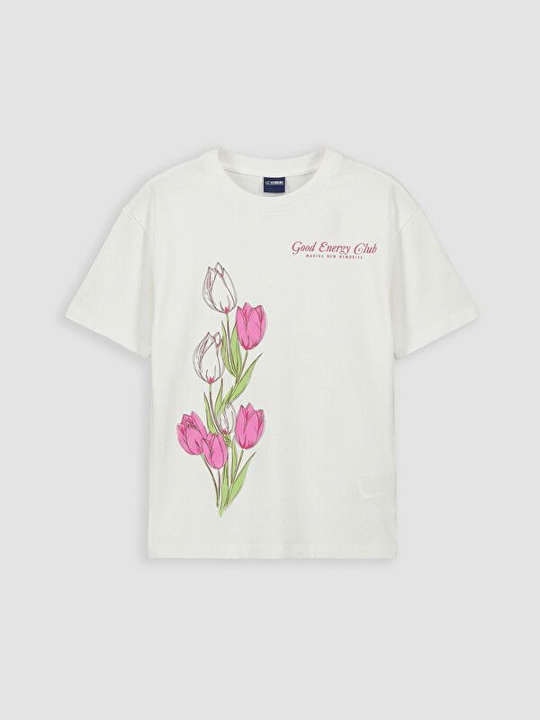 LCW Kids Floral Girls' T-Shirt