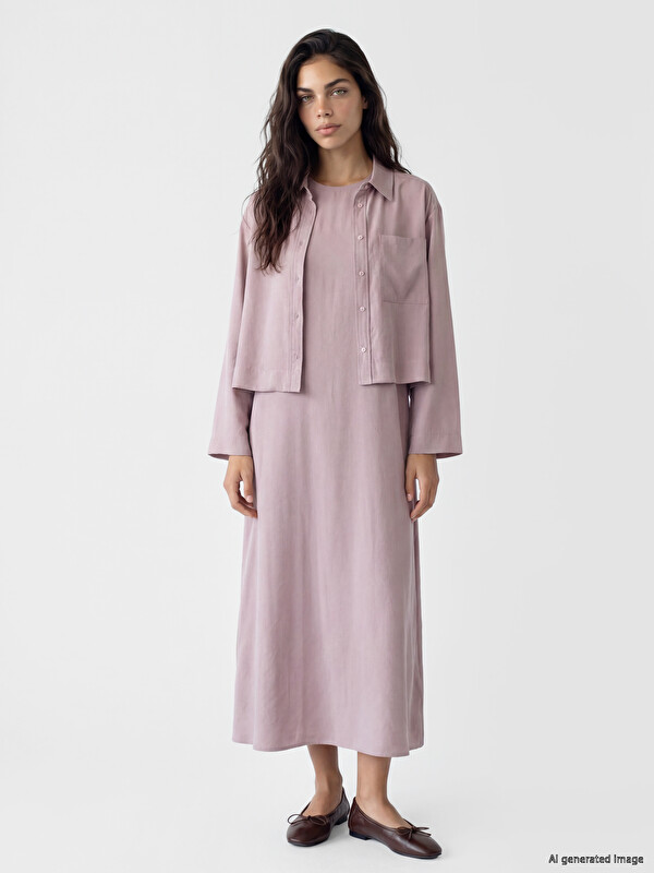 LCW Modest Loose Fit Kadın Gömlek