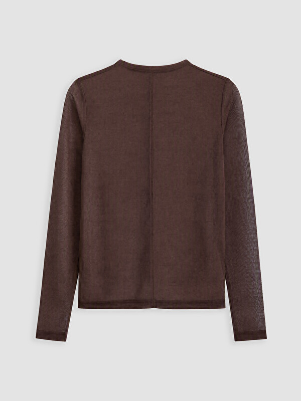 LCW Vision Crew Neck Trnasparan Blouse