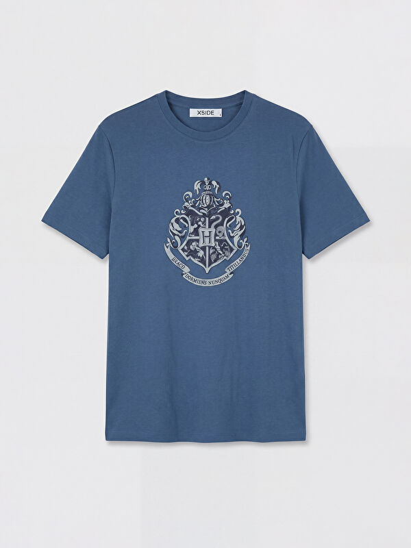 XSIDE Bisiklet Yaka Harry Potter Baskılı Erkek Tişört