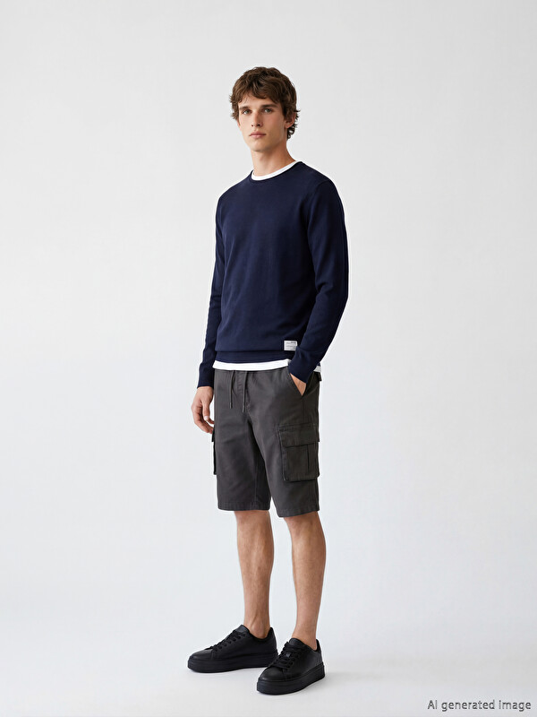 LCW Jeans Regular Fit Men's Cargo Denim Shorts