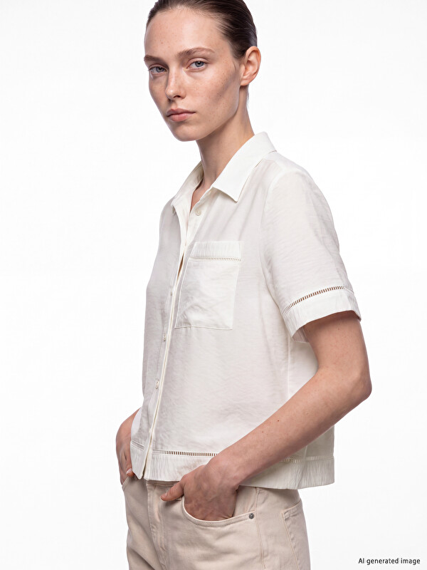LCW Comfort Short Sleeve Women's Shirt