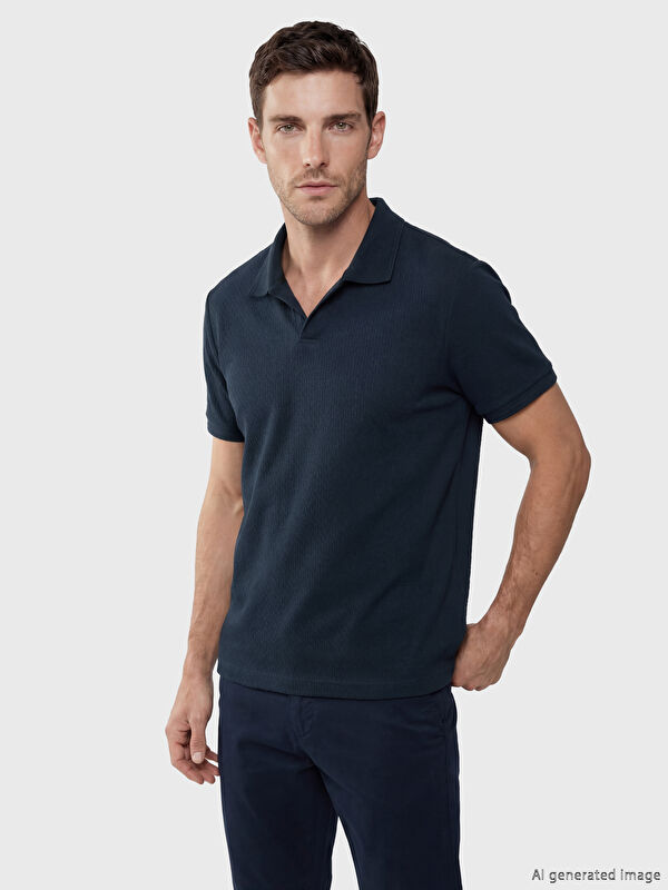 LCWAIKIKI Classic Polo Yaka Dokulu Erkek Tişört