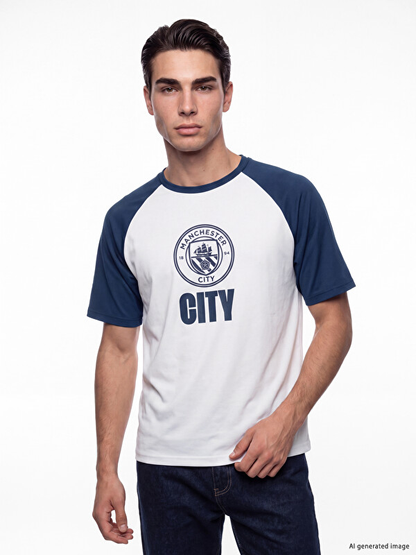 XSIDE ACTIVE Manchester City Printed Men's Sports T-Shirt