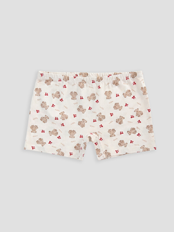 LCW Kids Baskılı Kız Çocuk Boxer