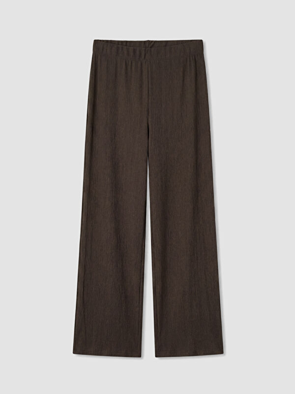 LCWAIKIKI Classic Beli Lastikli Geniş Paça Kadın Pantolon