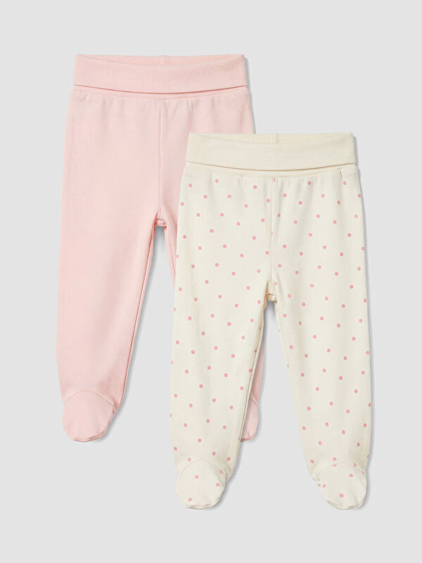 LCW baby Kız Bebek Pantolon 2'li