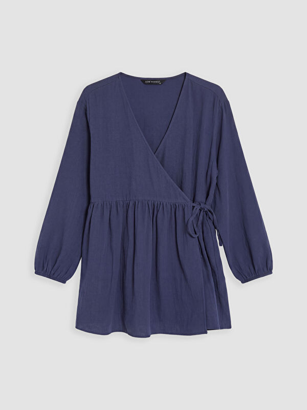 LCW Modest Kruvaze Yaka Dokulu Kadın Kimono