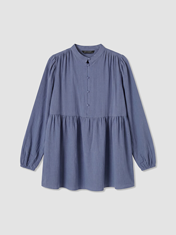 LCW Modest Büzgülü Kadın Müslin Tunik