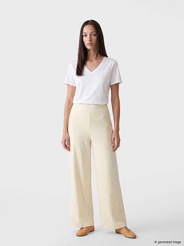 LCW Modest Soft Touch Taşlı Kadın Eşofman Altı