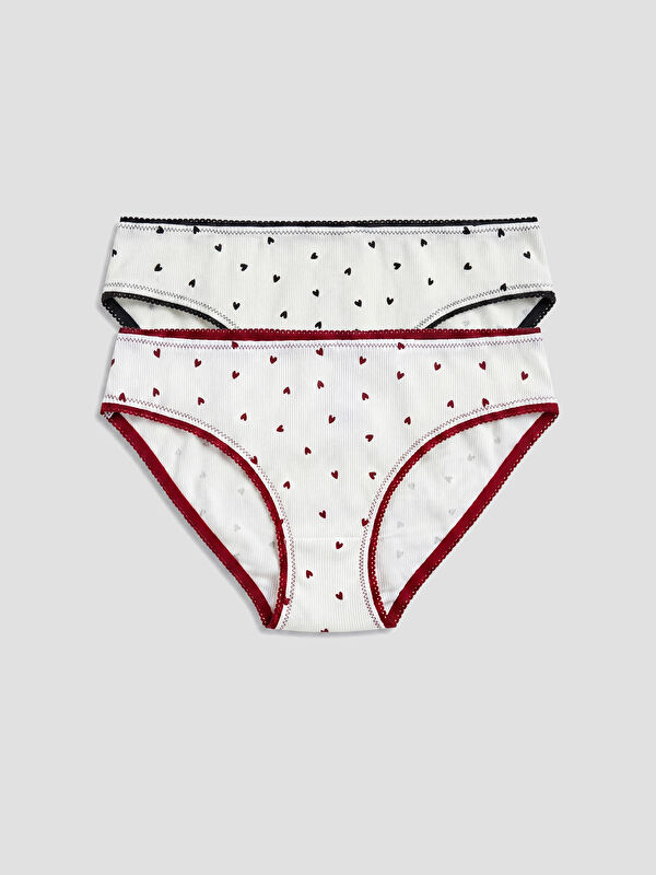 LCW DREAM Kalp Desenli Bikini Külot 2'li