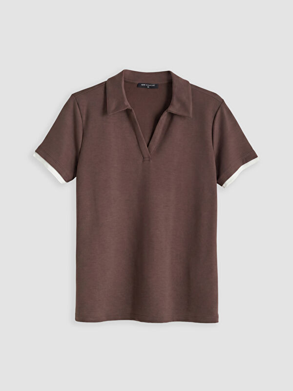 LCW Comfort Polo Yaka Kadın Tişört