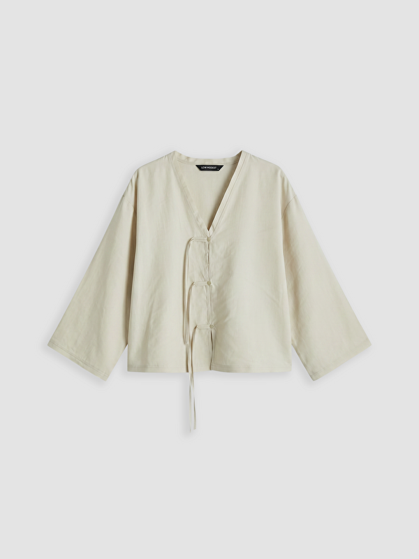 LCW Modest V Yaka Kadın Kimono
