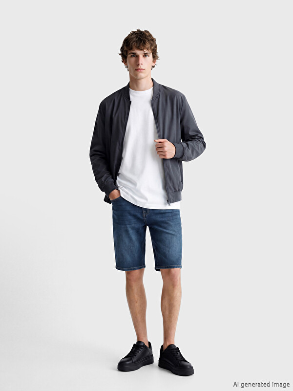 LCW Jeans Man Indigo Denim Shorts